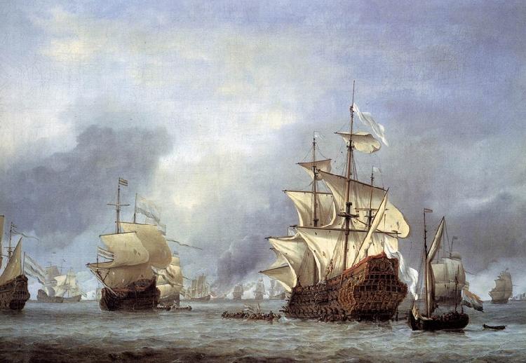Willem Van de Velde The Younger The Taking of the English Flagship the Royal Prince oil painting picture